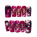 Red flame (anime character Nezuko )